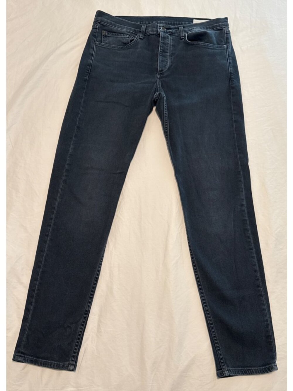 Rag & Bone Mens Fit 1 Extra Slim Jeans 34W 30L Minna Dark Wash Stretch Denim